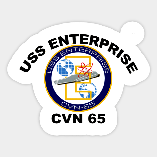 CVN-65 Sticker by Spacestuffplus